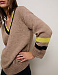 Mohair-Blend Oversized Cricket Jumper