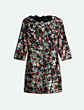 Bow Detail Sequin Mini Dress