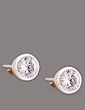 Sterling Silver Floating Stone Diamanté Stud Earrings