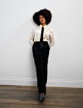 Pantalon droit en velours