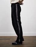Velvet Straight Leg Trousers