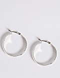 Silver Plated Hoop Earrings