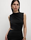 One Shoulder Midi Bodycon Dress