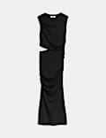 Robe midi près du corps à une manche