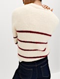 Striped Cropped Jumper With Wool