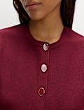 Crew Neck Button Through Waistcoat