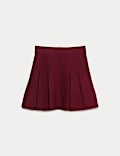 Ribbed Pleated Knitted Mini Skirt
