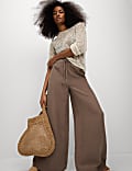 Cotton Blend Metallic Jumper with Linen