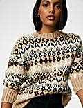 Jersey Fair Isle con escote cerrado