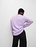 Textured Relaxed Jumper with Alpaca
