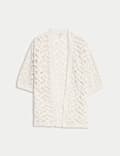 Textured Edge to Edge Longline Cardigan