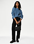 Textured Crew Neck Jumper