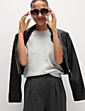 Pointelle Slim Fit Puff Sleeve Top