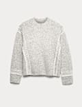 Lace Detail Jumper With Wool