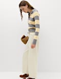 Striped Knitted Rugby Top