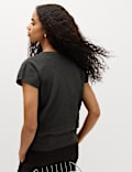 Draped Neck Knitted Top with Wool