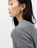 Striped Relaxed Knitted Jacket