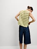 Cotton Rich Textured Slim Fit Vest