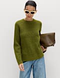 Crew Neck Relaxed Jumper with Wool