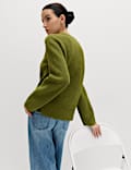 Crew Neck Relaxed Jumper with Wool
