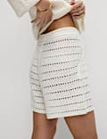 Cotton Rich Open Stitch Beach Shorts