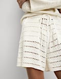 Cotton Rich Open Stitch Beach Shorts