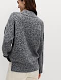 Funnel Neck Relaxed Jumper With Wool