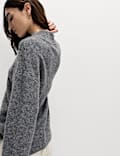 Funnel Neck Relaxed Jumper With Wool