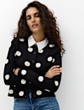 Cotton Rich Polka Dot Cardigan