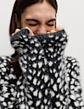 Animal Print Crew Neck Relaxed Jumper
