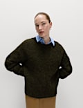 Alpaca Blend Textured Relaxed Jumper