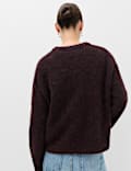 Alpaca Blend Textured Relaxed Jumper