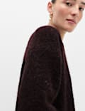 Alpaca Blend Textured Relaxed Jumper