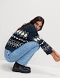 Wool Blend Fair Isle Jumper