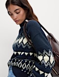 Wool Blend Fair Isle Jumper