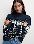 Wool Blend Fair Isle Jumper