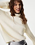 Ribbed Roll Neck Jumper