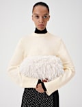 Deep Rib Crew Neck Relaxed Jumper