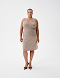 Lambswool Blend Neppy Knitted Knee Length Skirt