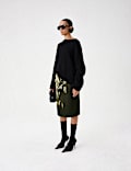 Brushed Wool Alpaca Blend Oversized Jumper