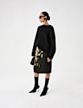 Brushed Wool Alpaca Blend Oversized Jumper