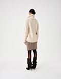 Wool Blend Cable Knit Relaxed Jumper