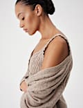 Lambswool Blend Neppy Knitted Ribbed Cami Top