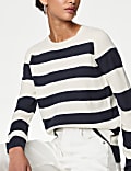 Supersoft Striped Crew Neck Jumper