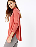Cashmilon™ Curved Hem Relaxed Fit Jumper