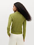 Collared Slim Jumper with Wool