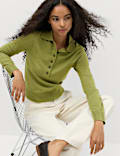 Collared Slim Jumper with Wool