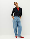 Collared Slim Jumper with Wool