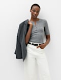 2 Pack Ribbed Knitted Tops with Wool