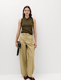 Twist Front Slim Knitted Vest